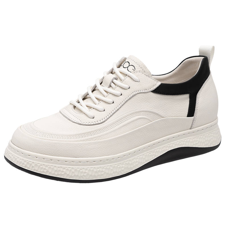 GOG Top Grain Cow Leather Lightweight Low top Skateboard Shoes Men's