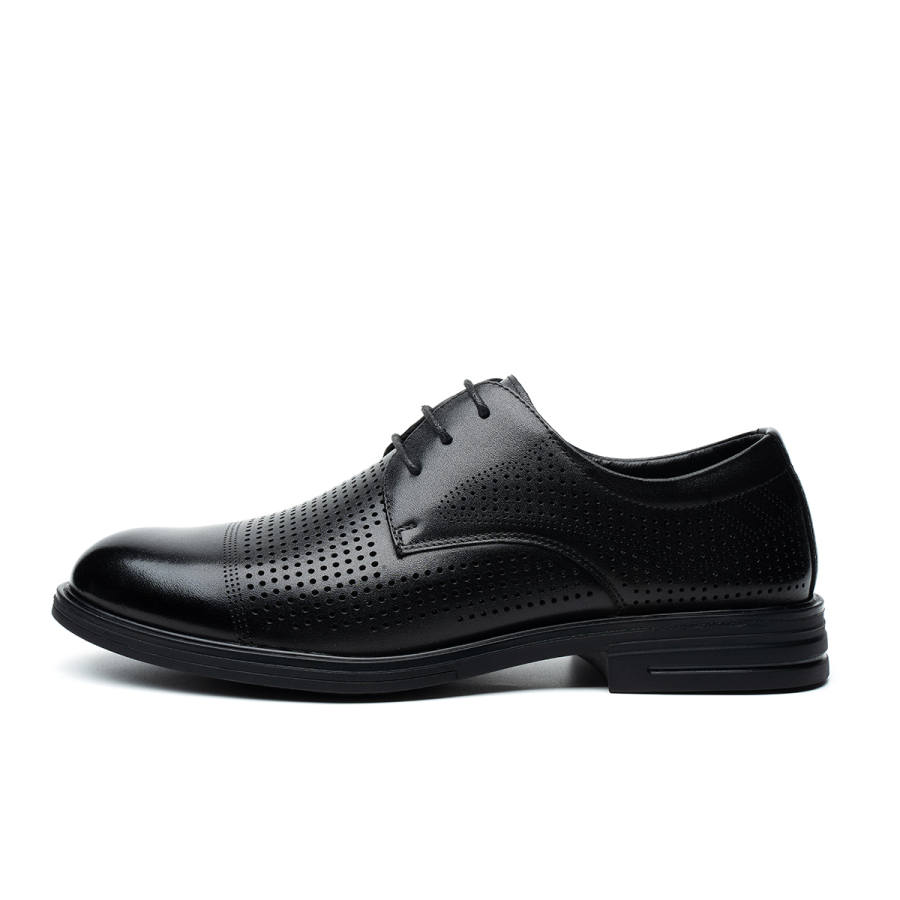 FED Top Grain Cow Leather Casual Leather Shoes Men's Black