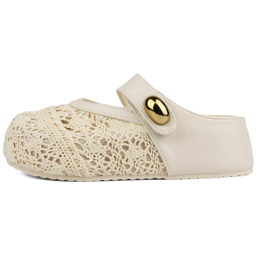 JIANGBANG Abrasion Resistant Slip Resistant Closed Toe Slippers Women's