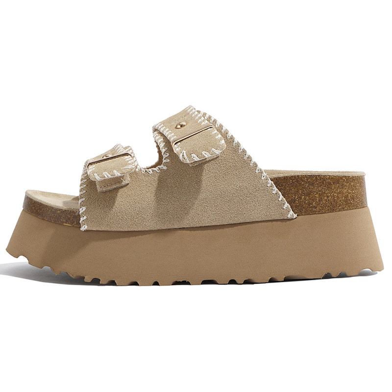 LANMOU Rubber Birkenstock Shoes Women's Light Khaki