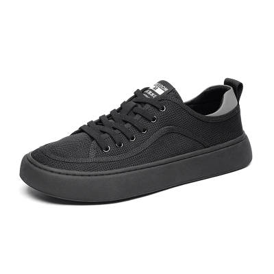 MODENGPAN Mesh Breathable Low top Skateboard Shoes Men's Black