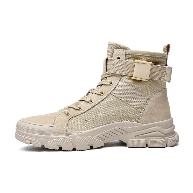 CARTELO Vintage Workwear Desert Boots Canvas Short Fashionable And Stylish Casual Combat Boots Men's