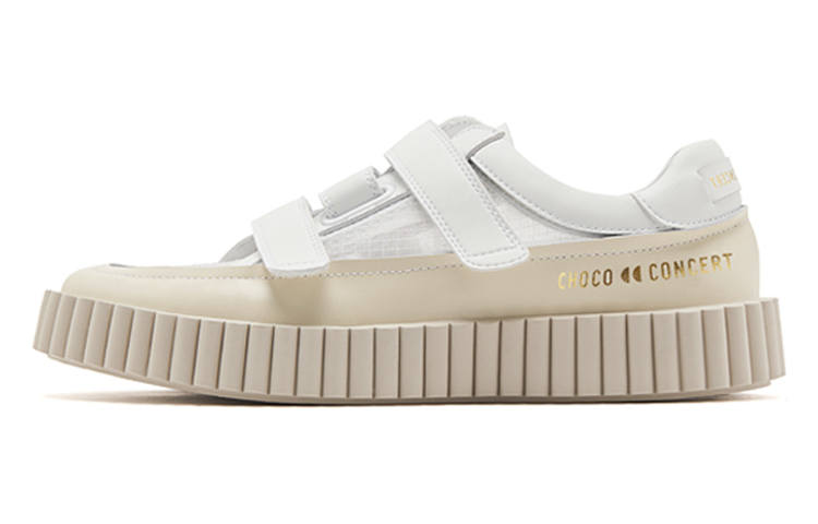 CHOCO CONCERT Low top Stylish Skateboarding Shoes Unisex Beige