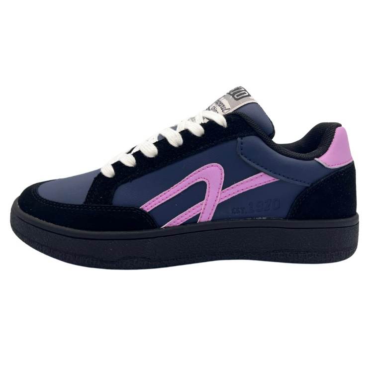 QIANJIN Slip Resistant, Abrasion Resistant, Lightweight Low top Skateboard Shoes Women's Gray Blue Pink