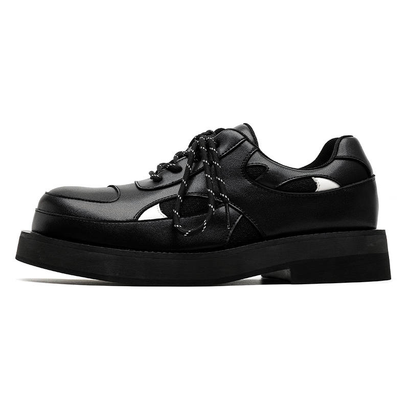 CHILANG CHILANG Microfiber Leather Casual Shoes Men's Black