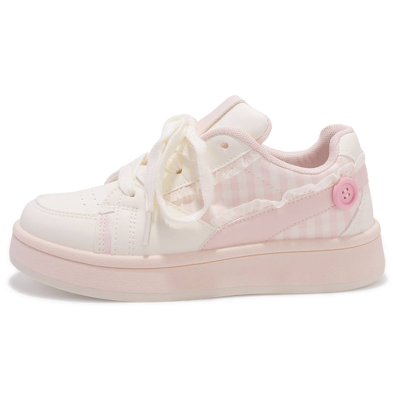 SNXR Pu Cushioning Low top Skateboard Shoes Women's Pink