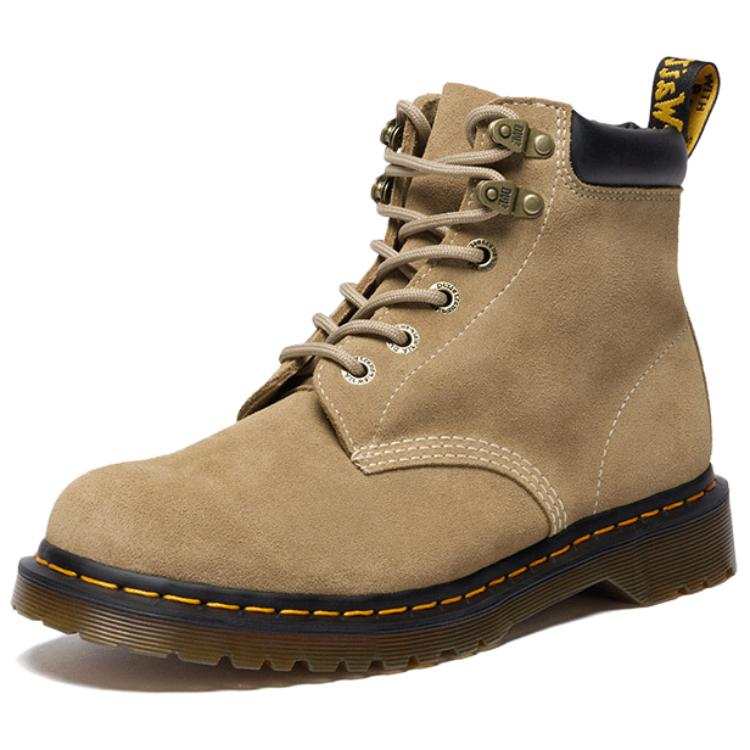 Dr.Martens Dr.Martens 939 Cow Split Leather Short Combat Boots Unisex Apricot