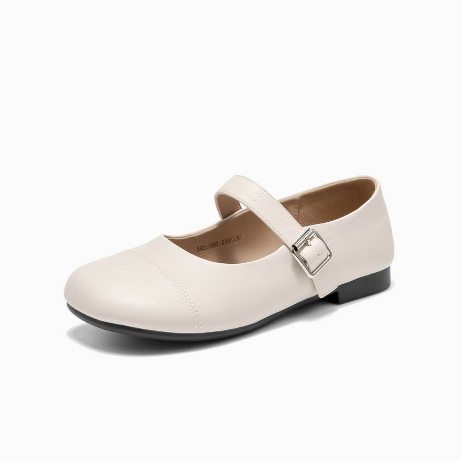 GEMEIQ Synthetic Leather Chunky Heel Mary Jane Shoes Women's