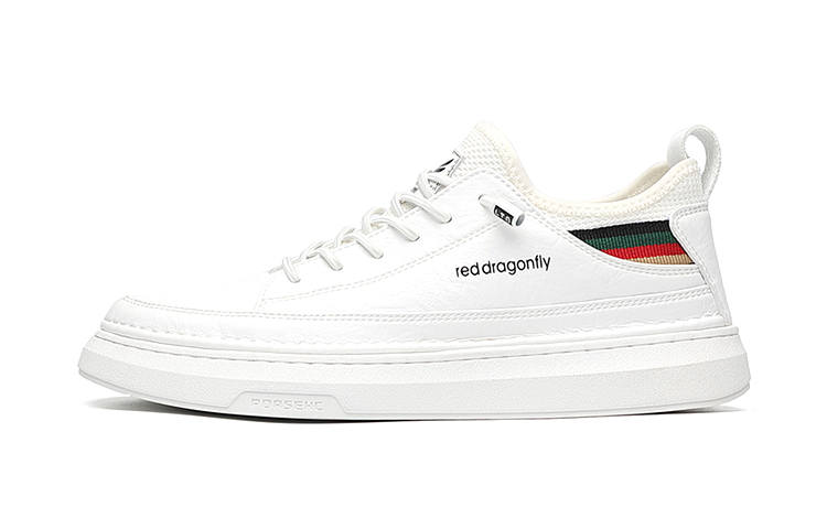 RED DRAGONFLY Synthetic, Microfiber Leather Low top Skateboard Shoes Men's