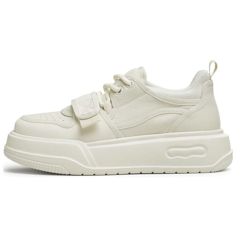Teenmix Classic White Sneakers Cushioning Height Increasing Breathable Slip Resistant