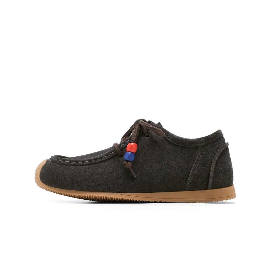 C°BANNER Casual Shoes Women's Low Top Dark Gray/Apricot/Light Brown
