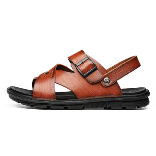 FAPAI Beach Sandals Men's Black/Brown