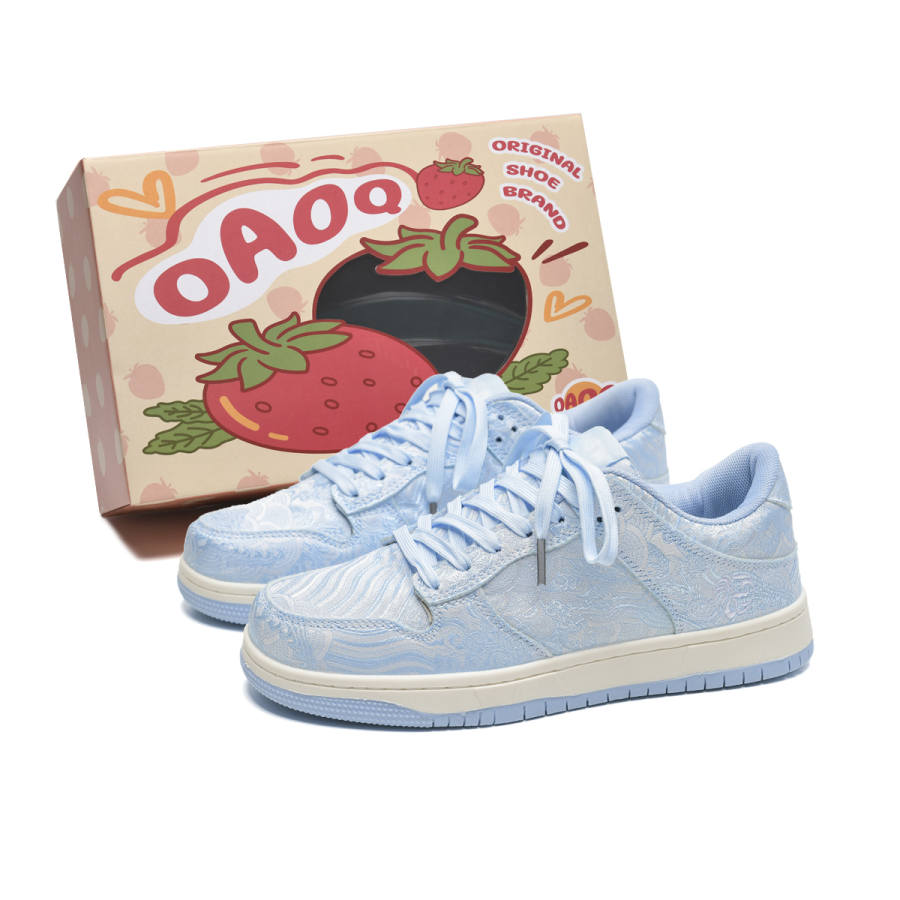 OAOQ Fabric Low top Casual Shoes Unisex Box