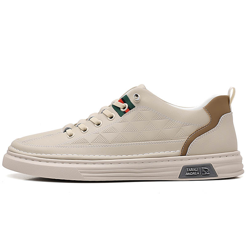 POPULAR ROUSE PR Cow Split Leather Low top Skateboard Shoes Men's