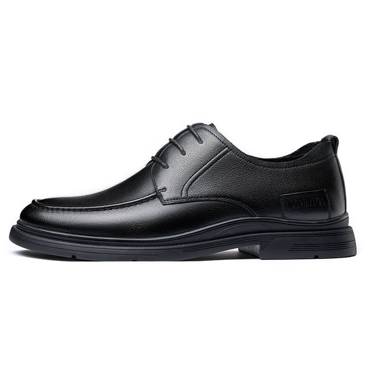 LAORENTOU Casual Leather Shoes Men's Black
