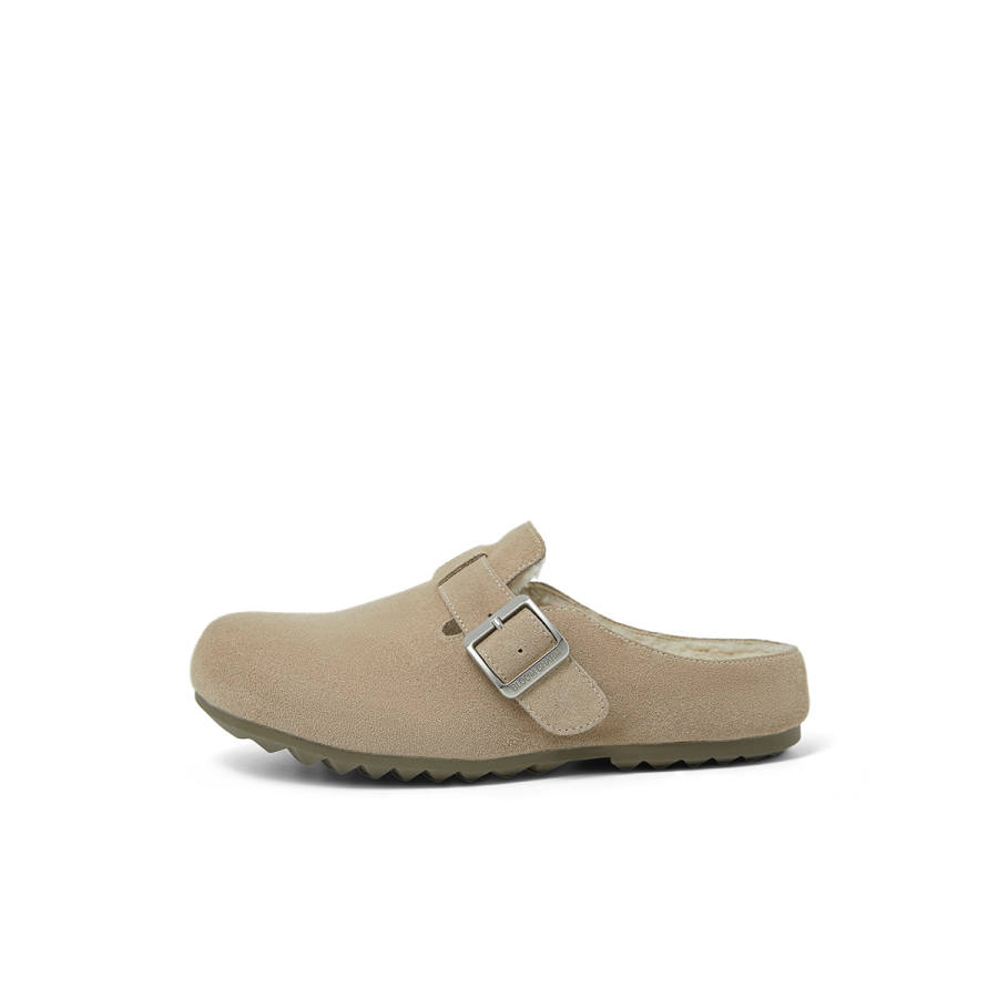 COMELY Round Tip Fleece Lined Birkenstock Style Shoes Closed Toe Slippers Women's