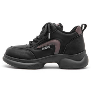 KANGLINIAO Microfiber Leather Low top Chunky Sneakers Women's
