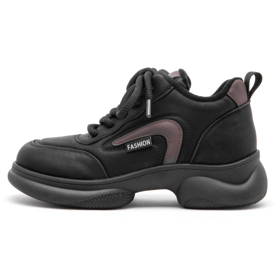 KANGLINIAO Microfiber Leather Low top Chunky Sneakers Women's