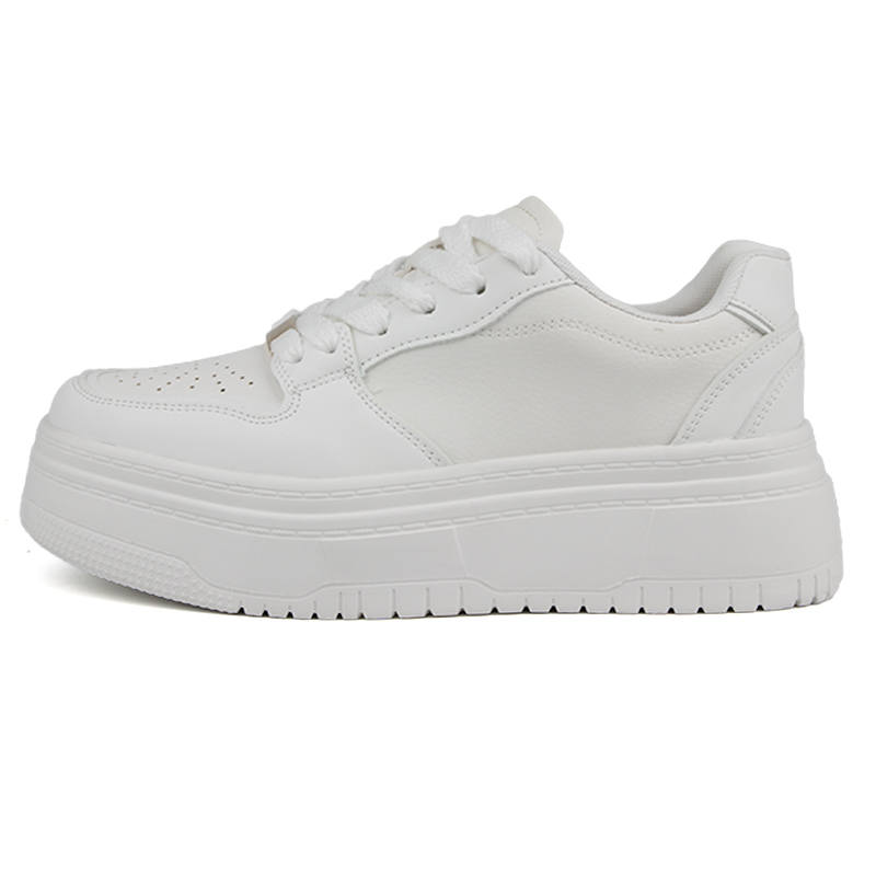 WENPU Lightweight Breathable Height Increasing Low top Skateboard Shoes Women's