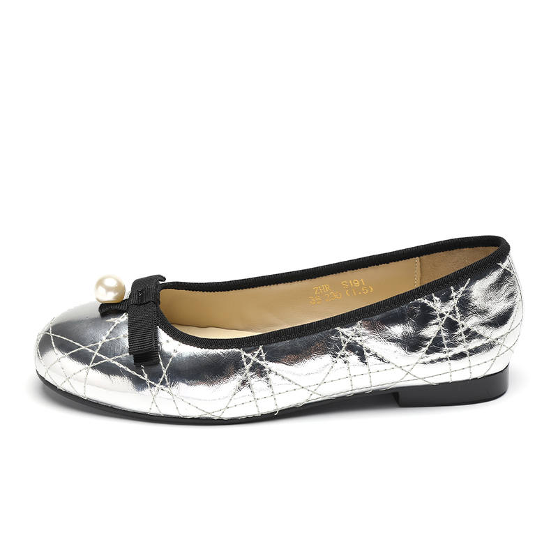 ZHR Top Grain Cow Leather Women's Casual Shoes 1.5cm Women's