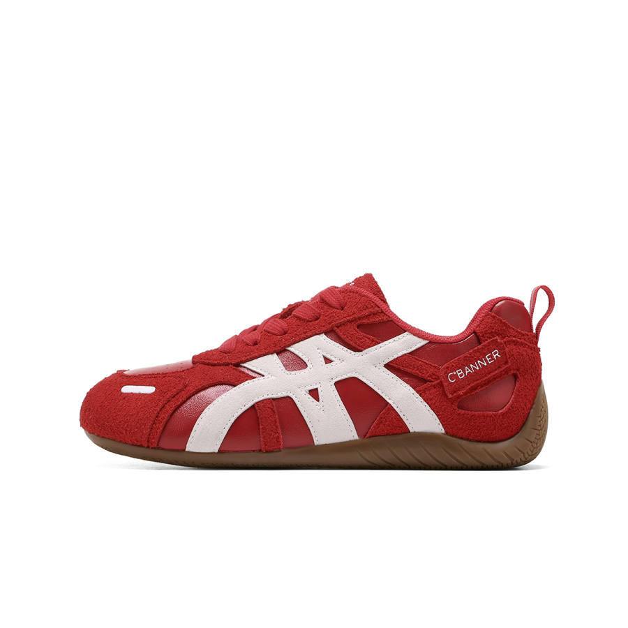 C°BANNER Cow Split Leather Lightweight Abrasion Resistant Low top Skateboard Shoes Women's