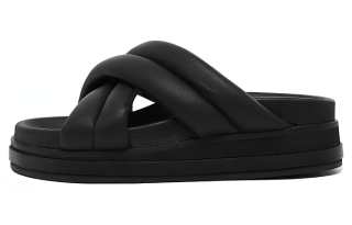 IMMI Slide Slippers Women's Black/Light Yellow