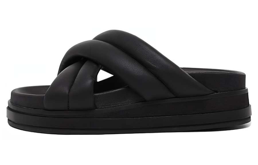 IMMI Slide Slippers Women's Black/Light Yellow