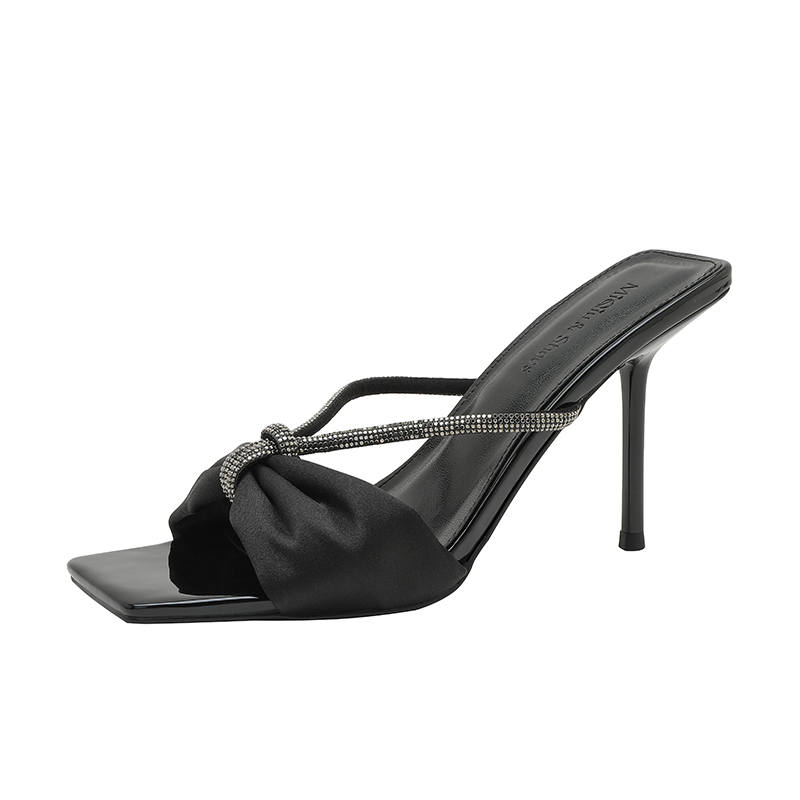 RoseDoris RoseDoris Satin One Strap Sandals Women's
