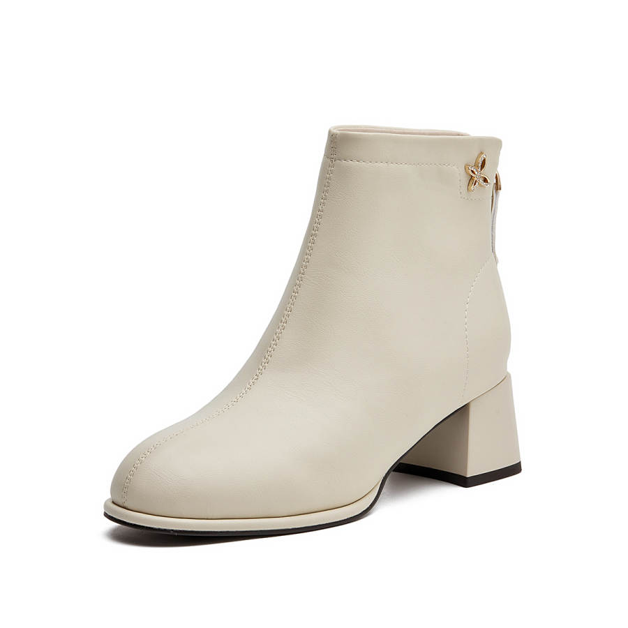 AOKANG AOKANG Ankle Boots Women's Beige