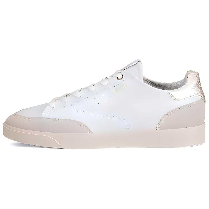 Ecco Ecco Leather Low top Casual Shoes Women's Ecru