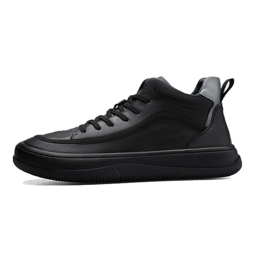 D:FUSE SCANDINAVIA D FUSE SCANDINAVIA Cow Leather Low top Skateboard Shoes Men's Black
