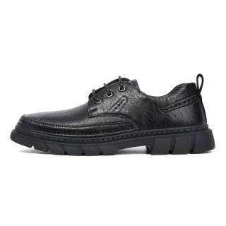 CAIZI Men's Casual Shoes Men's Low Top Black/Brown
