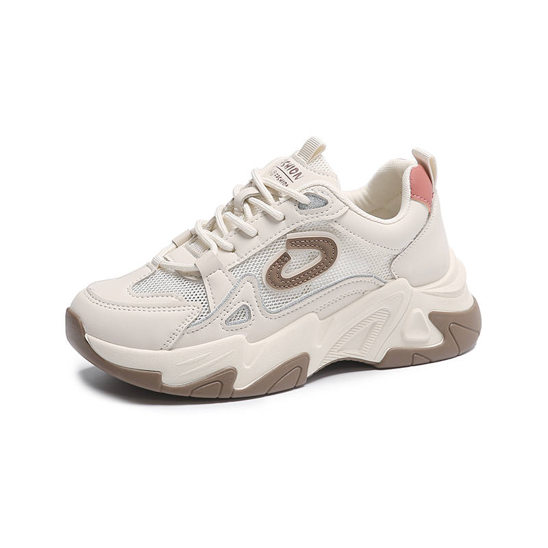 GONGNIUMEILI Abrasion Resistant Breathable Abrasion Resistant Breathable Low top Chunky Sneakers Women's