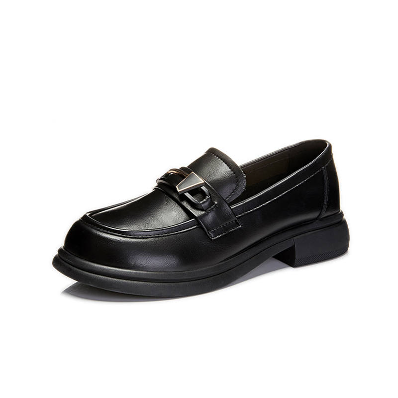 SENJIALUO Cow Split Leather Loafers 2.5cm Women's