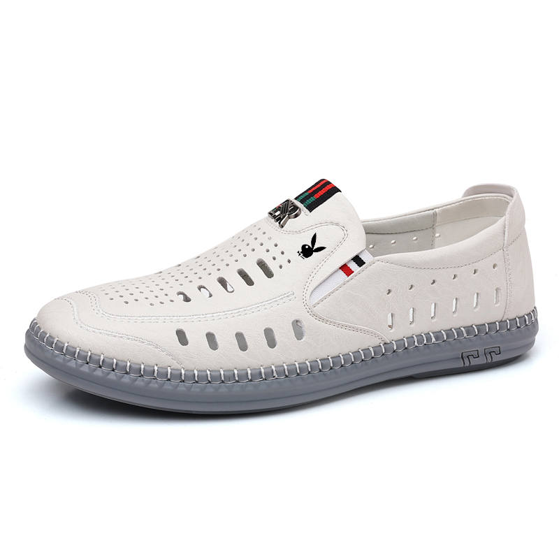 Playboy Casual Leather Shoes Men's Low Top