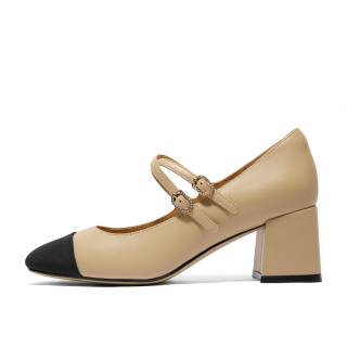 BELLE Chunky Heel Mary Jane Shoes Women's