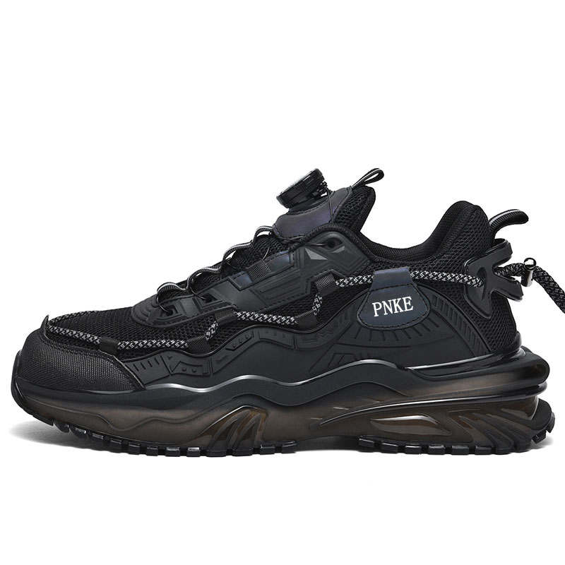 PNKE Mesh Fashion Rotating Buckle, Fleece Lined Thermal Insulated Shoes