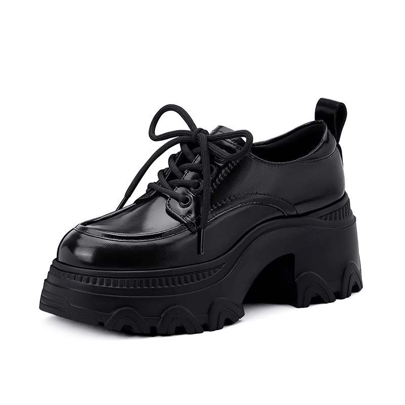 JESSICA SOPHIA Cow Leather High Heels 7cm Women's Black