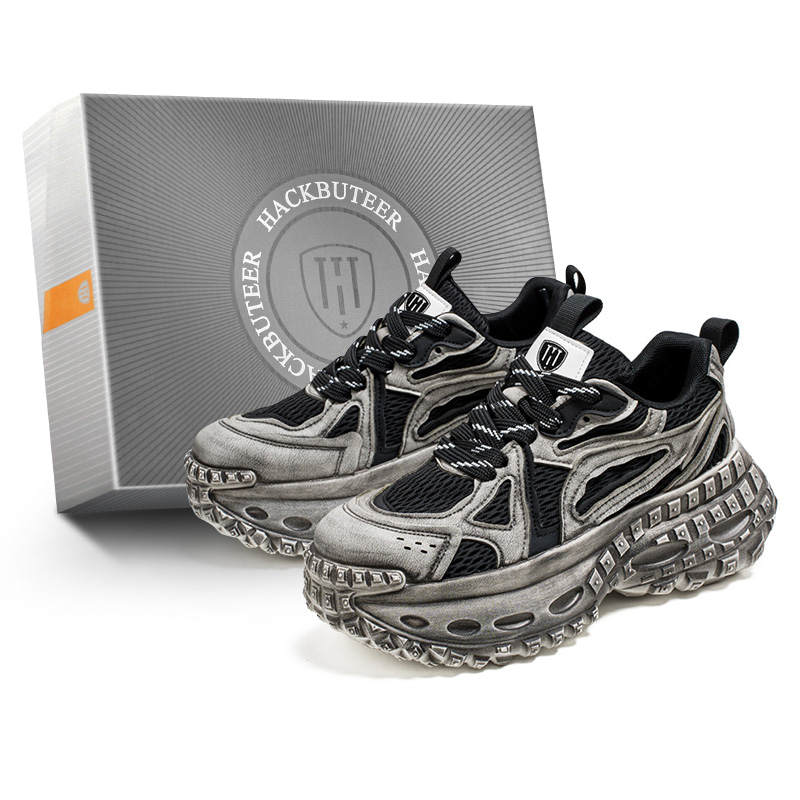 HACKBUTEER HACKBUTEER Low top Chunky Sneakers Men's Box