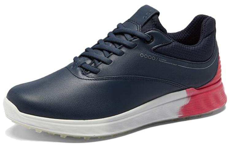 Ecco Leather Low top Sports Casual Shoes Women's Ocean Blue