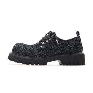 FEELDOTRENDS Cow Suede Casual Shoes Men's Black