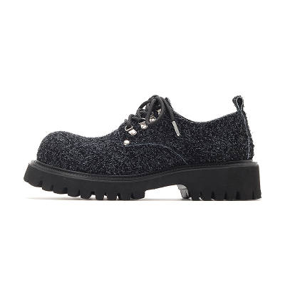 FEELDOTRENDS Cow Suede Casual Shoes Men's Black