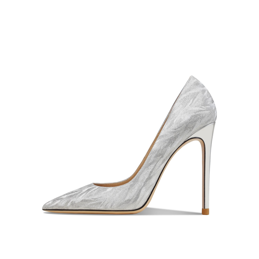 Siwei Siwei Slim Heel High Heels Women's Silver