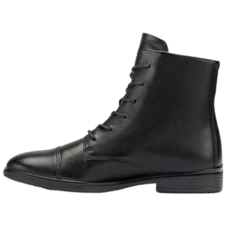 Ecco Ecco Touch 15 Model Leather Ankle Boots Women's Black