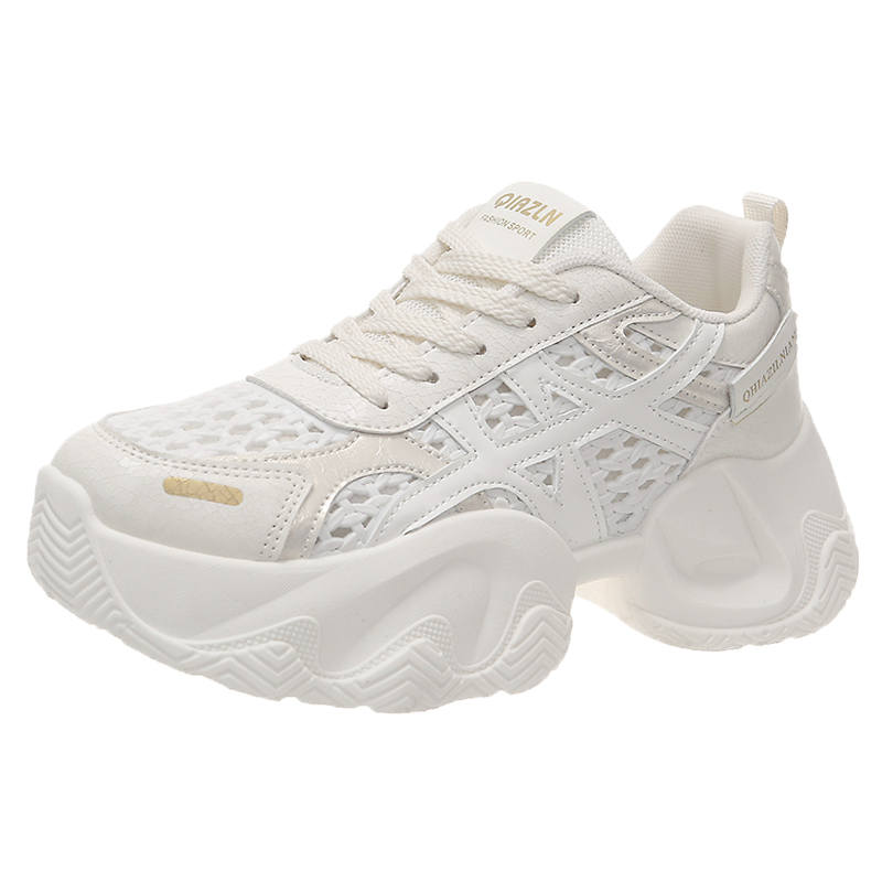 Daying Leather Low top Chunky Sneakers Women's