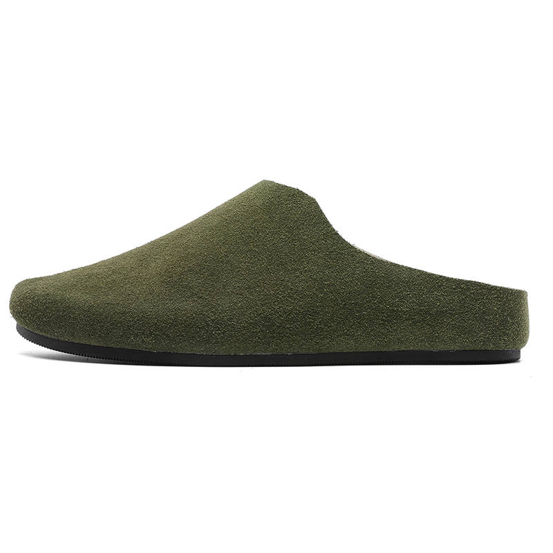 MUYI Rubber Sole Quiet Abrasion Resistant Closed Toe Slippers Men's