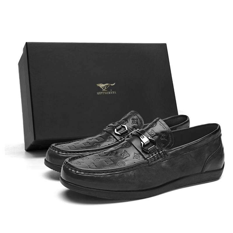 SEPTWOLVES Top Grain Cow Leather Gommino Loafers Men's
