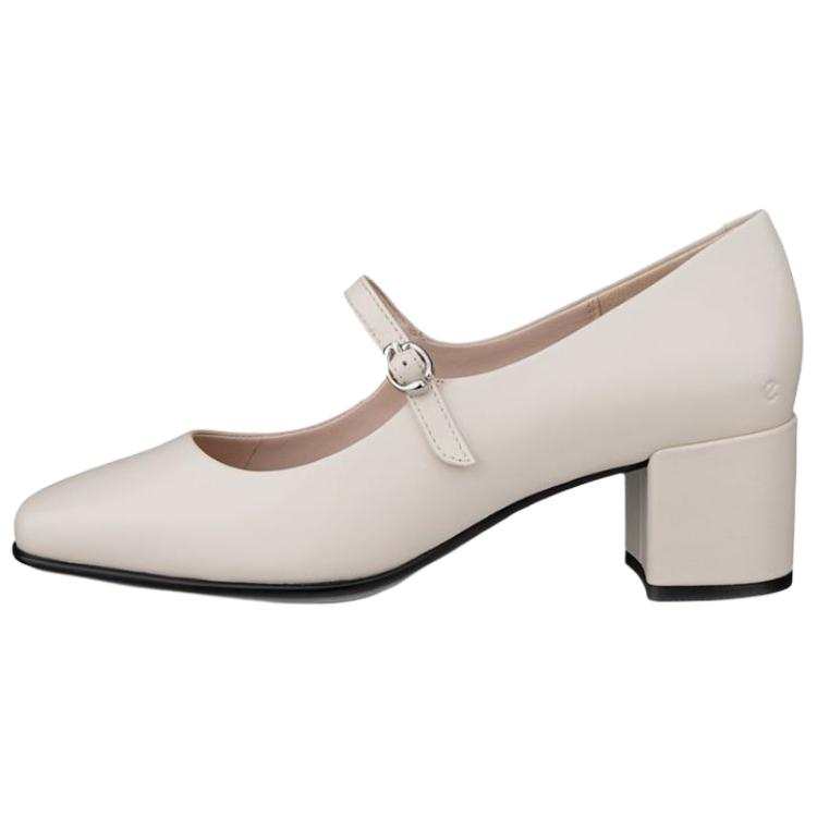 Ecco Shape 35 Square Chunky Heel Mary Jane Shoes Women's Lime Gray