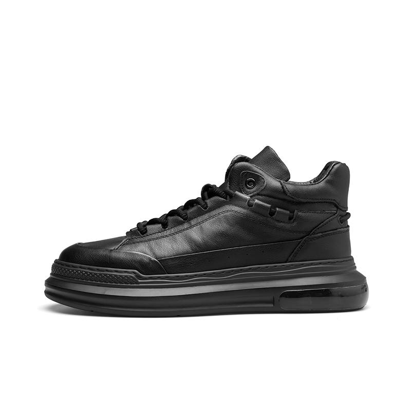 PARDASAUL Cow Leather Casual Shoes Men's Black