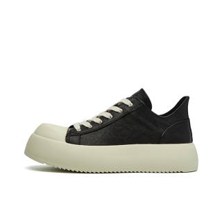 AOXIANG Top Grain Cow Leather Coverage Cushioning Coverage Cushioning Low top Skateboard Shoes Men's Black